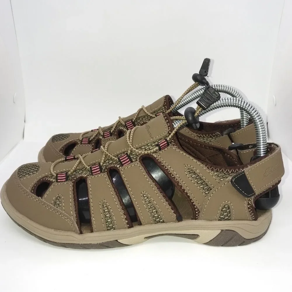 Eddie‎ Bauer Blakely Closed Toe Sandals Women's Size 7 M Brown